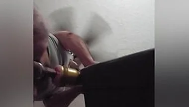 Watch Me Fuck This Fleshlight From Below And Cumming All Over