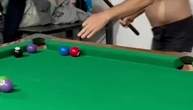 Sr Carmona and Victor Ferraz Playing Naked Billiards