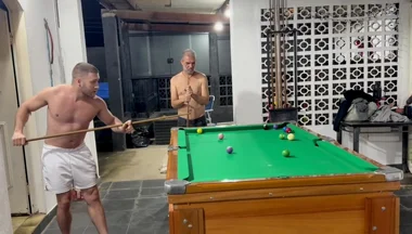Sr Carmona and Victor Ferraz Playing Naked Billiards