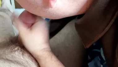Rough Leather Blowjob