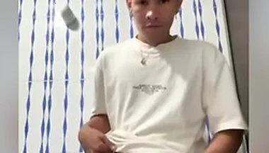 Spectacular Cumshot From A Cute Latino Boy