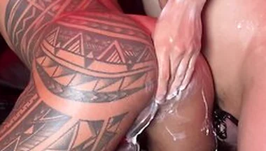 First Time Fisting Video With Cagedjock Interview And Fisting, Nipple Play Butt Plug, Massage Machine And Pegging