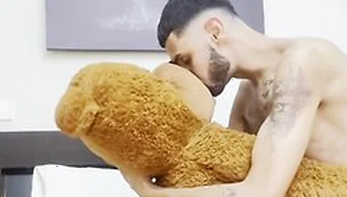 Playing With My Teddy Bear And Cumming On His Face
