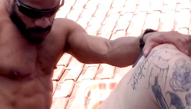 It Was a Rooftop Soccer Game, but the Straight Guy's Girlfriend Showed up.