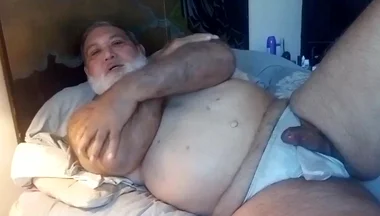 A Long Masturbation in a White Thong