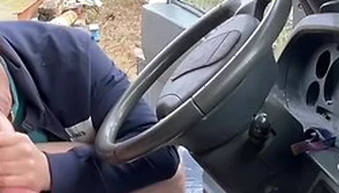 Rest Area Tease Hot Guy Gets Bold
