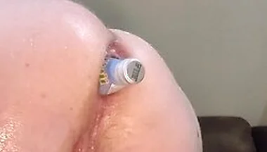 Swallowing Bottle Deep Into My Juicy Ass