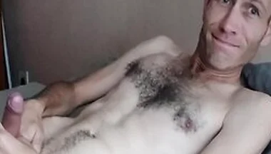 Making Himself Happy With A Solo Jerking Session