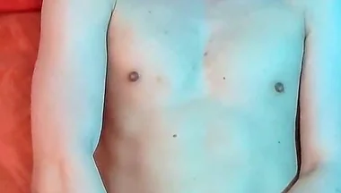 White-haired Twink Masturbation Session