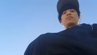 Freeballing Public Twink Walks Outdoors Commando No Underwear Beneath Black Adidas Tracksuit Campus Sneakers While Out Cruising