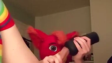 Moaning Femboy Bird Jerking And Fucking Bad Dragon Gecko