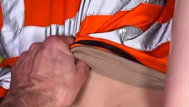 Creampie My Horny Ginger Co-worker with My Thick Cock