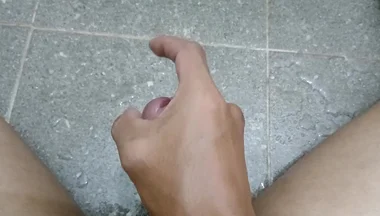Ind Boy in Bathroom