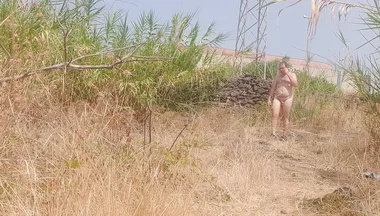 Nude Boy in Outdoor