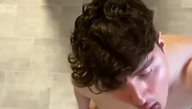 Swallowing Huge Load From Big Uncut Cock