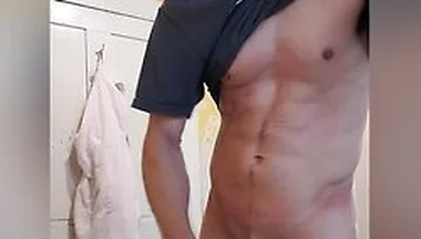Pre Shower Piss/jerk Session