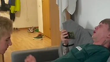 Twink Invited His Twink Friend With A Big Dick Over And Seduced Him Into Giving Him A Blowjob