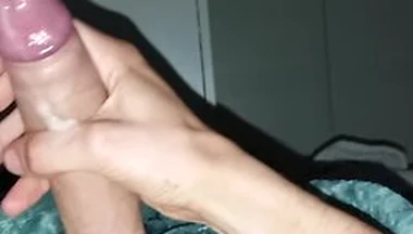 Routine Masturbation Of The Boy With The Insatiable Cock Discharges Sperm In The Early Morning