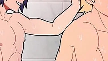 Tamaki Vs Mirio In The Gym Shower, Gay Porn Version Of The Anime My Hero Academia