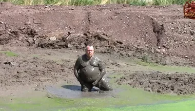 Mud Bath in Dark, Creamy Pond Mud