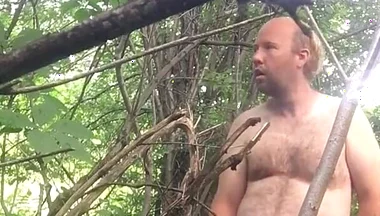 Outside Being Wild Jerking off