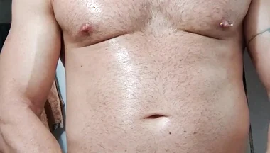 A Handjob with Plenty of Cum Dripping From This Cock