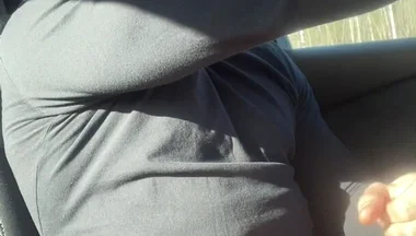 Car Masturbation and Cum