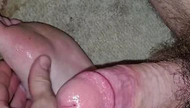 Rubbing My Cock On My Feet Until I Cum