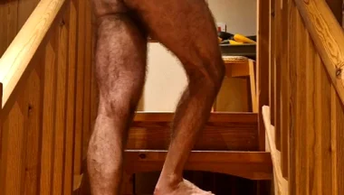 Hairy Walk up Stairs