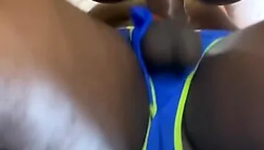 Underneath View Of Masked Man In Underwear Humping To Moaning Orgasm