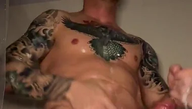 Masturbating and Cumming Hard Under the Shower