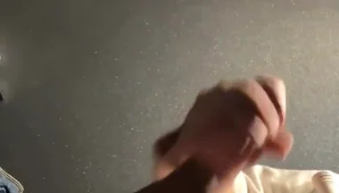 Was so Horny at Work - Had to Go to the Bathroom and Jerk My Cock a Bit
