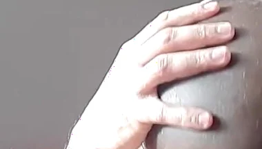 Ruber ass in shiny shorts creampie