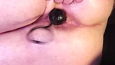 Huge Anal Insertions In Round Ass (anal Snake, Butt Plug, Anal Beads, Dildo, Egg)