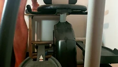 Beary Ride the Exercise Bike Until He Cums