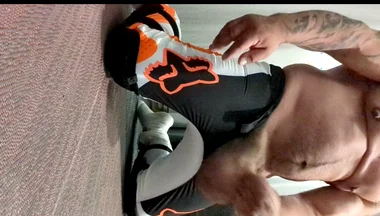 Wearing my MX pants and cumming.