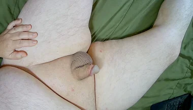 Masturbating My Cock Cum Ending Soft to Hard Twitching Cock