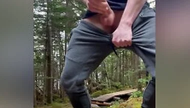 Jerking Off On Public Hiking Trail