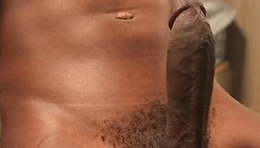 Intense Stroking Of My Black Cock!