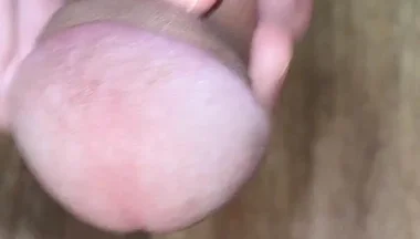 Kneeling Close-up Solo Masturbation at Home