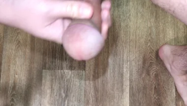 Kneeling Close-up Solo Masturbation at Home