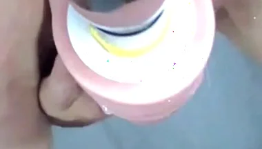 Fuck Machine with Anal Gaping and Self Creampie Pt1