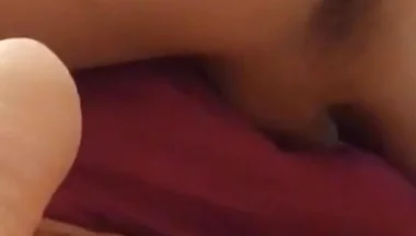 Dry Humping Bed, Smooth Twink Fucks Pillow, Cums in Fleshlight, with Loud Moanings