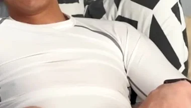 From Youtube Live to Full Load - Leo Latte in Thong & Cock Ring