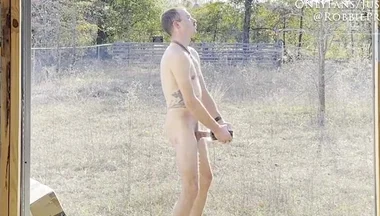 I Decided to Take My Fleshlight Out to the Backyard and Have Some Fun! Enjoy!