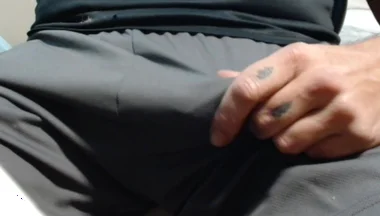 Cash Master Huge Bulge and Precum on Webcam