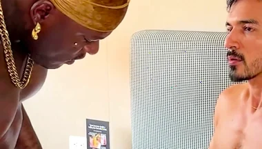 Big Booty Black Ass Gets Fucked Hard by Huge Columbian Dick