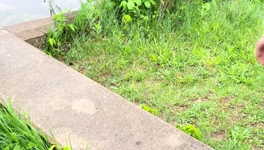 Naked Asian Muscle God Walks the Park Bare - Flexes Hard & Cums Huge