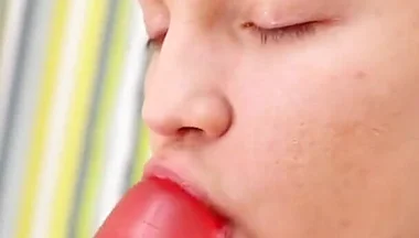 Big Rubber Dick Dildo for the Horny Teen Twink Boy