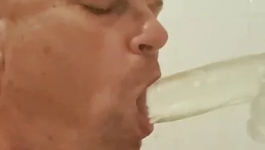 The Slut Is Clearly Addicted to Dildo Sucking